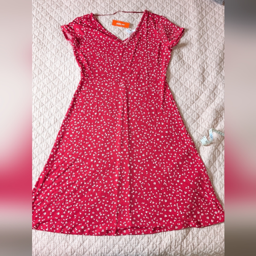 Red Floral Dress